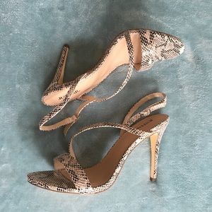 Snake Print Tamia Heeled Sandal